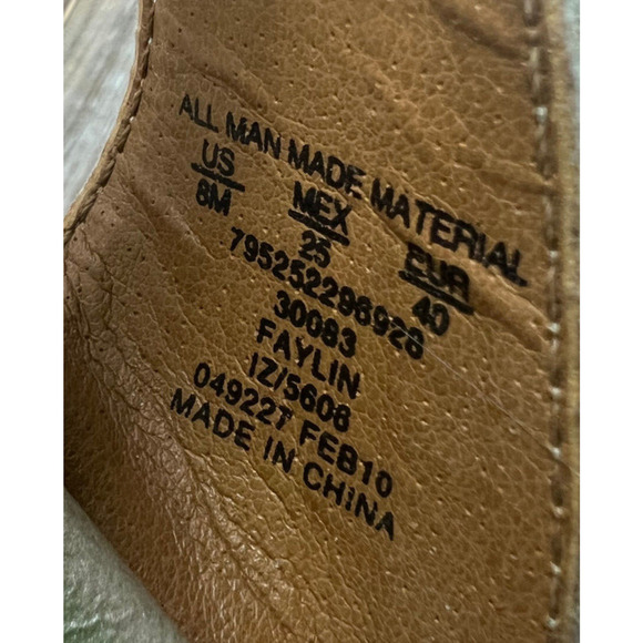 Attention Sandals Womens Size 8 M Silver Wedge Slip On Open Toe Comfy Academia - Picture 11 of 11